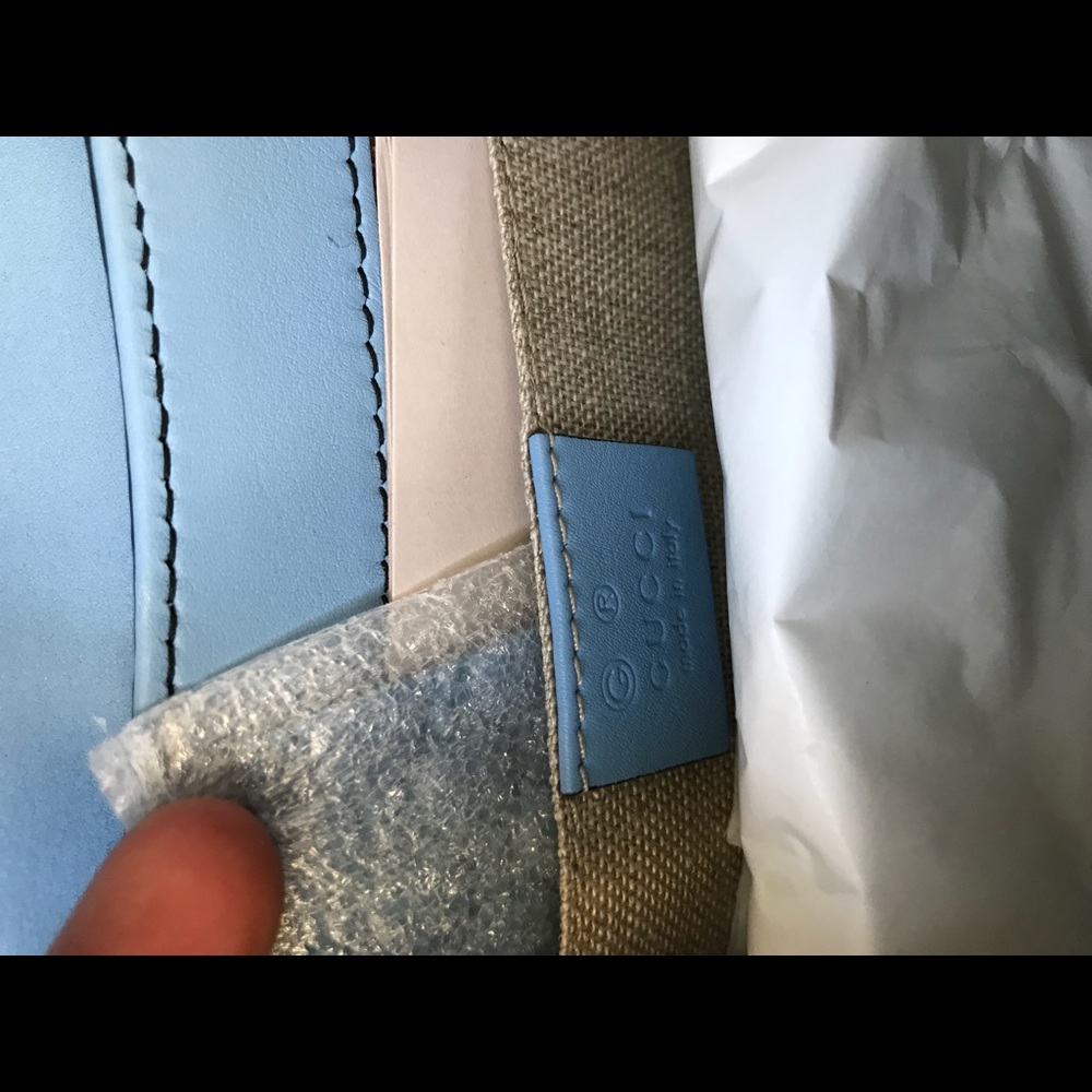 Gucci microgucissima clutch in light pastel blue - Picture 7 of 8